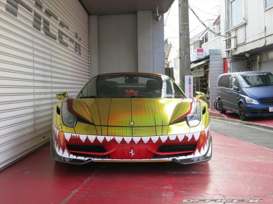  Ferrari 458 Spider Golden Shark by Office-K 2014 года  (фото 4 из 16)